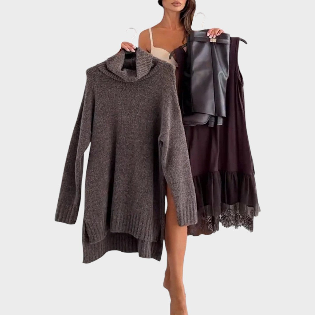Aurora | Completo Maglione in lana artigianale + Vestito GRATIS