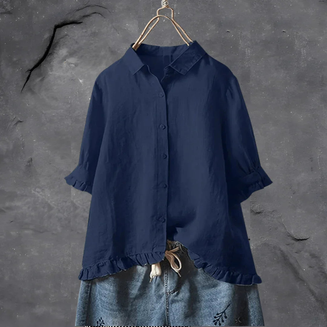 Camicia Elisa in Cotone Mezza Manica