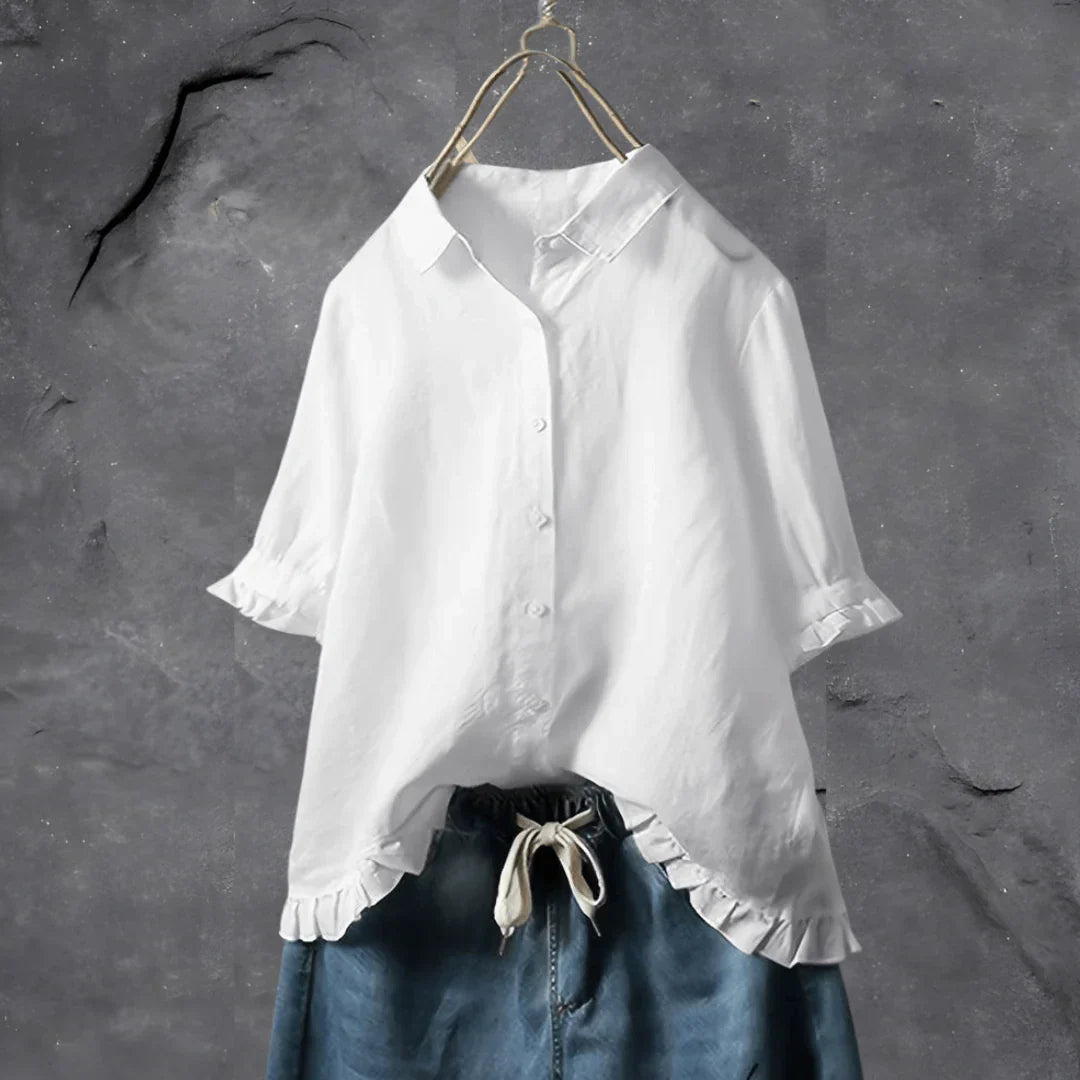 Camicia Elisa in Cotone Mezza Manica