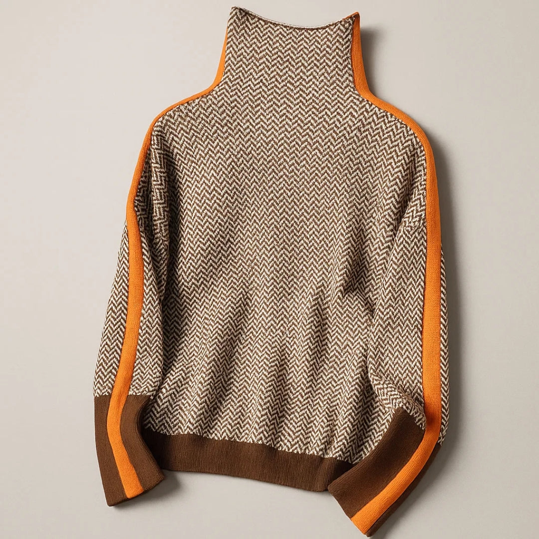 Ludovica™ | Maglione Elegante con Collo Alto