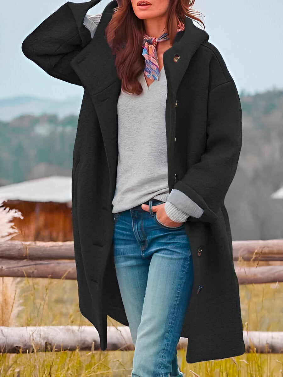 Diana - Cappotto largo con cappuccio