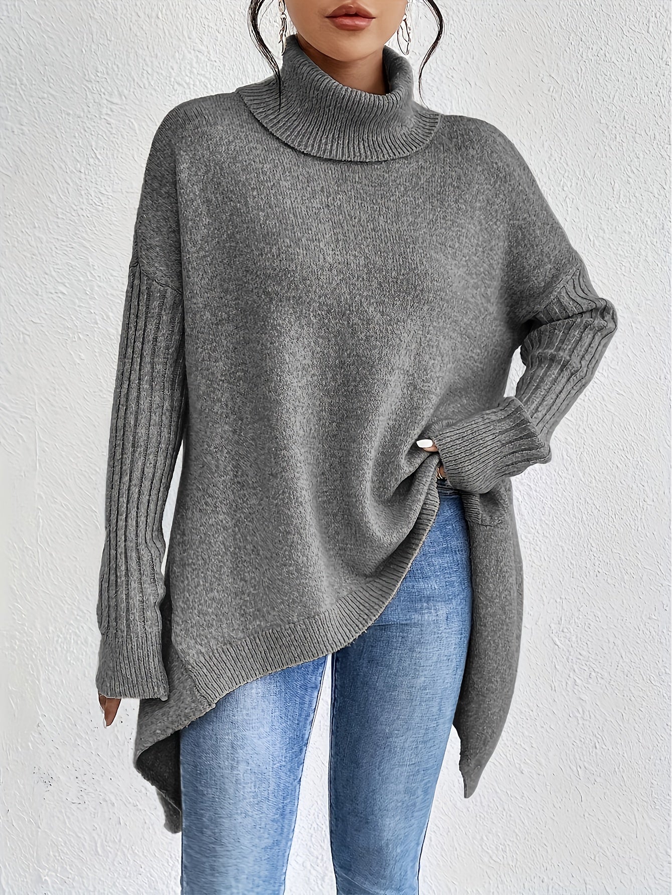 ODETTE™|MAGLIONE DOLCEVITA OVER