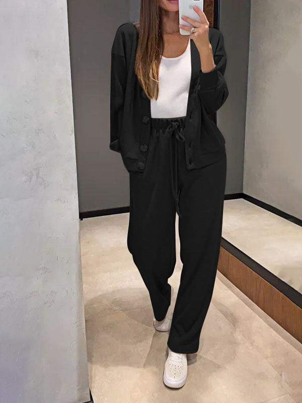 Completo Donna in Maglia con Cardigan e Pantaloni – Eleganza Morbida e Comfort Assoluto – Giulia