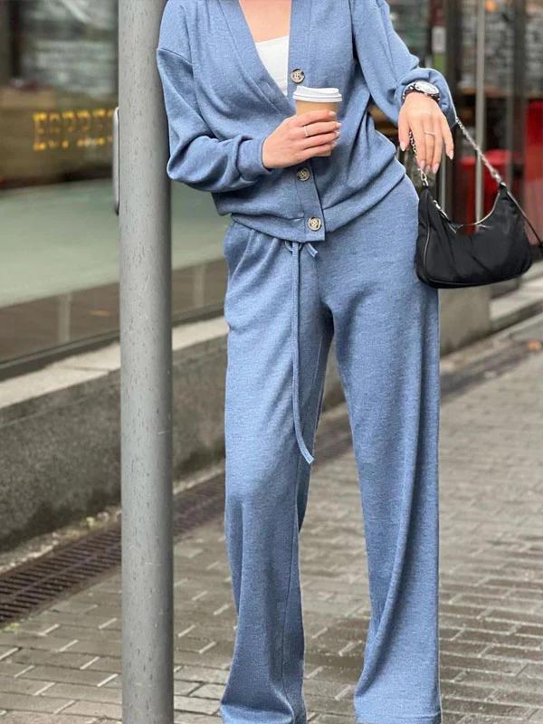 Completo Donna in Maglia con Cardigan e Pantaloni – Eleganza Morbida e Comfort Assoluto – Giulia