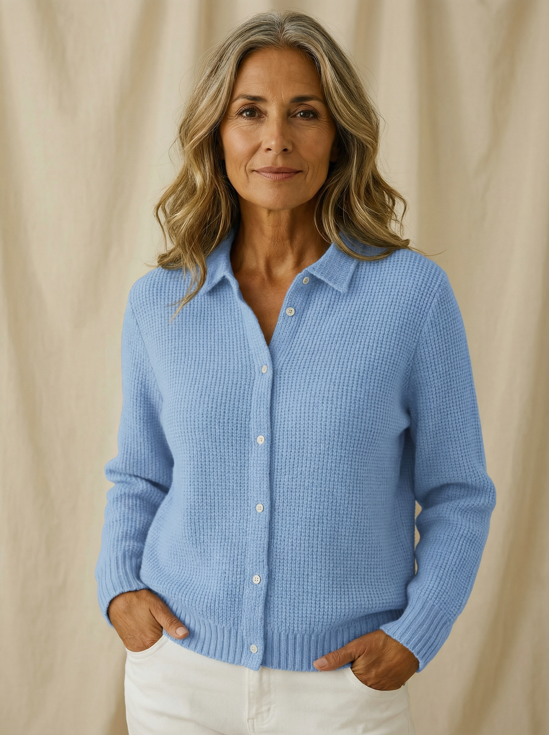 Grazia™ | Cardigan Classico in Maglia con Bottoni