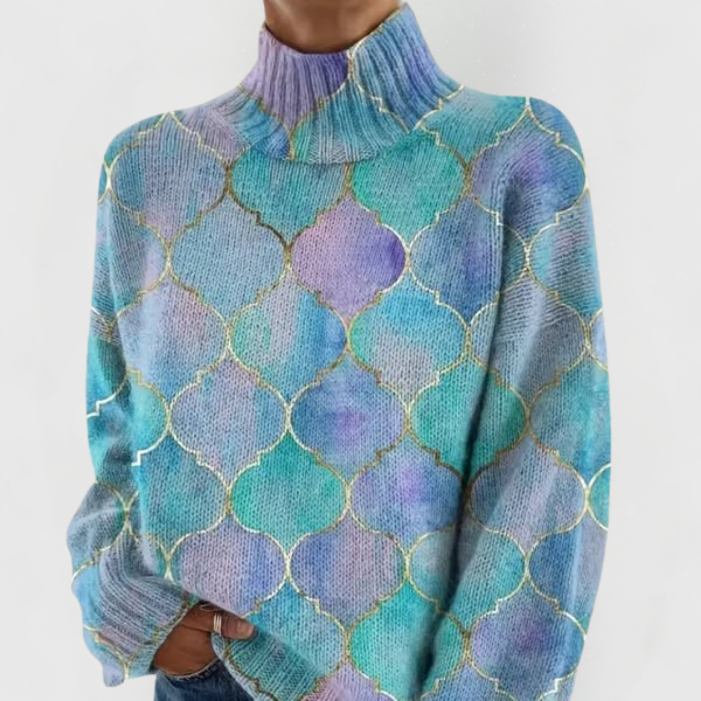 NILDA™|MAGLIONE A COLLO ALTO