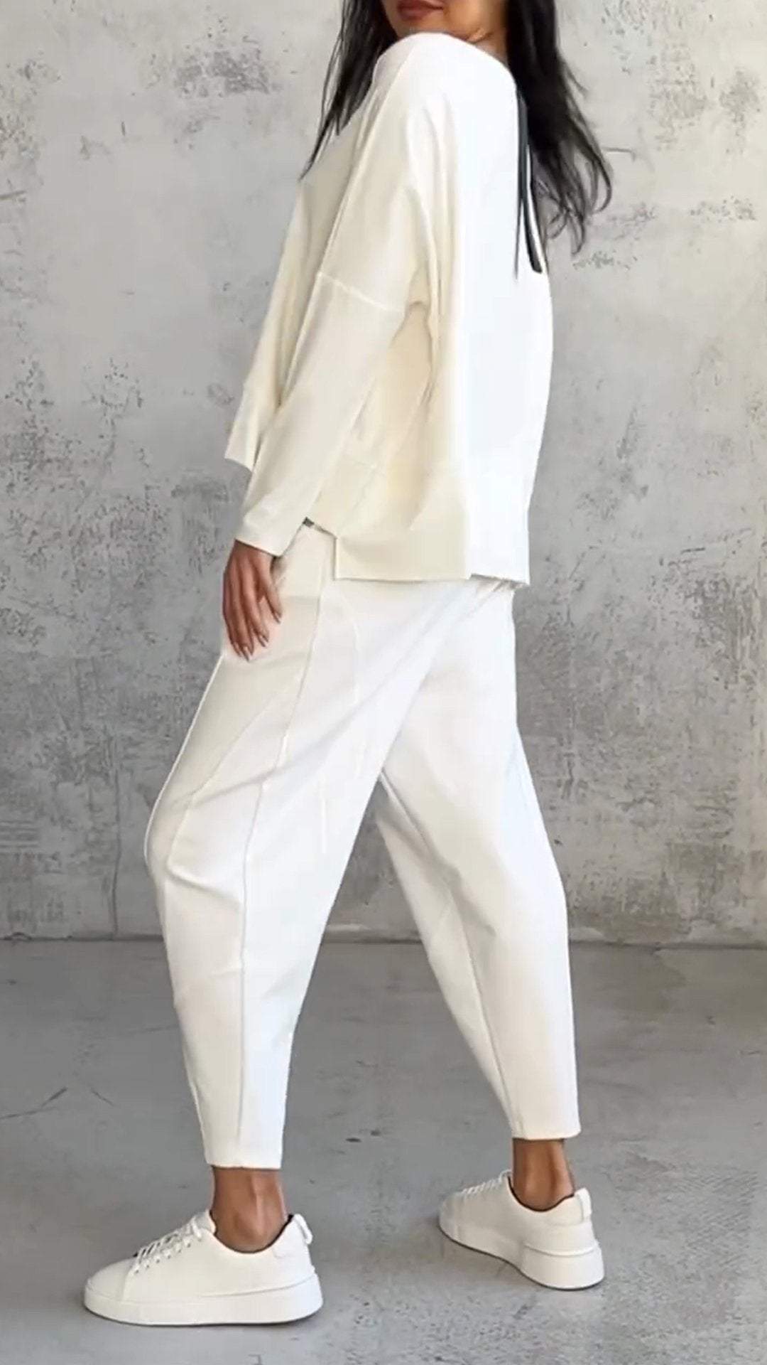 Completo Donna Elegante Casual con Blusa e Pantaloni Comodi – Aurora
