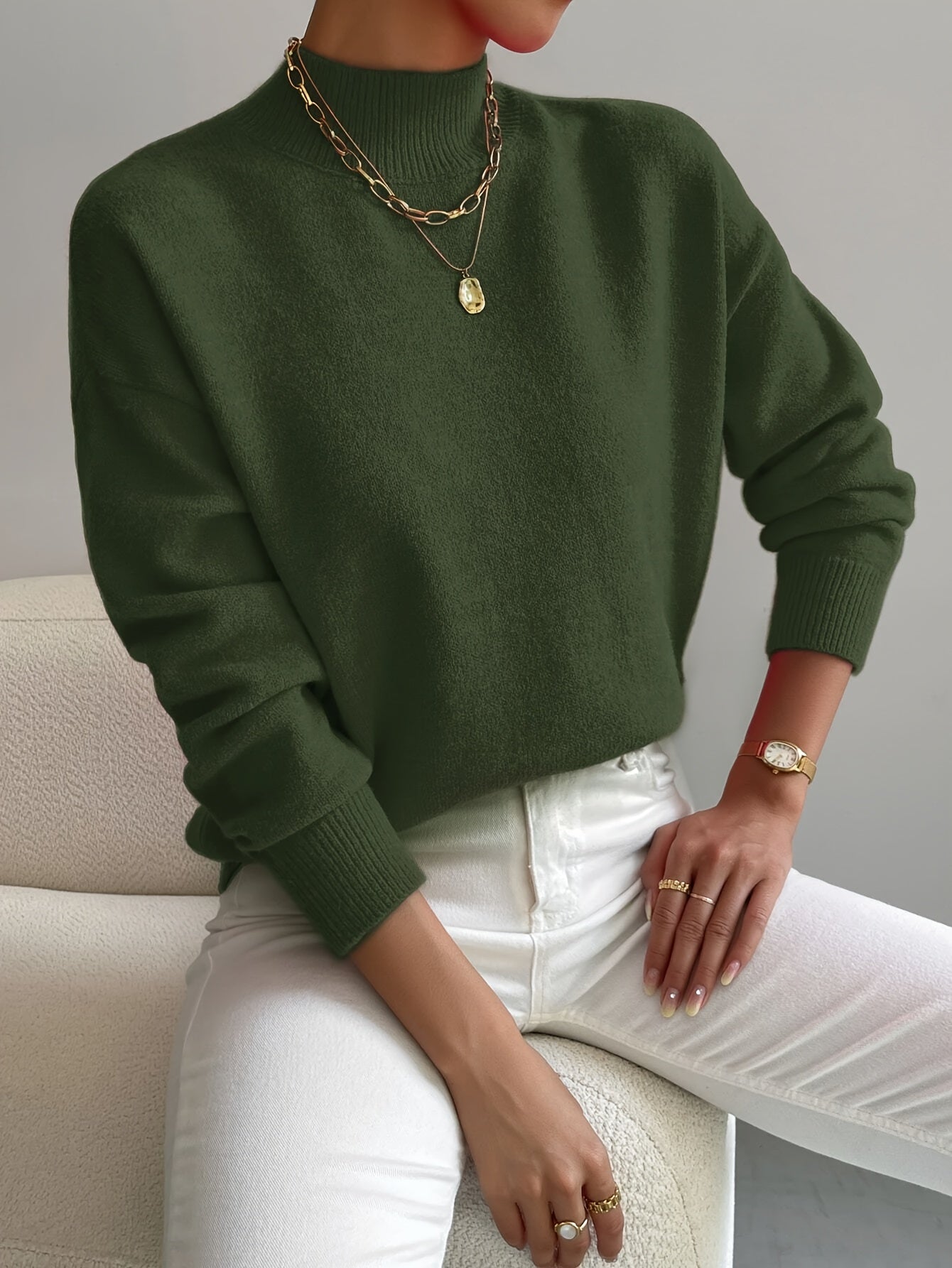 HAYLIE™|MAGLIONE DOLCEVITA ELEGANTE