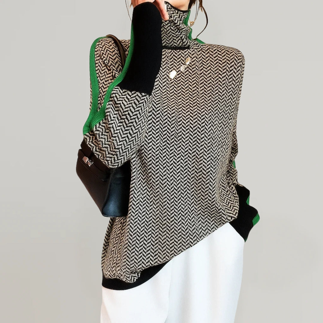 Ludovica™ | Maglione Elegante con Collo Alto