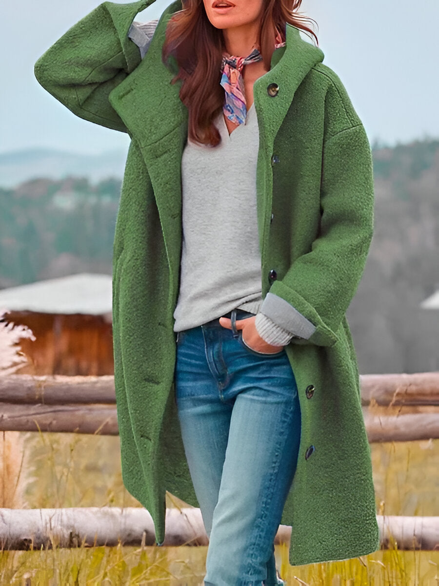 Diana - Cappotto largo con cappuccio