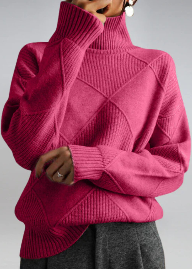OLIVIA™|MAGLIA COLLO ALTO