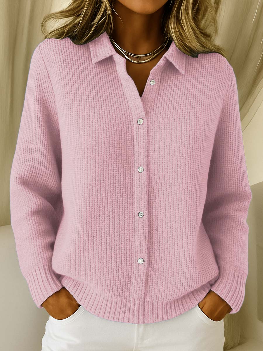 Grazia™ | Cardigan Classico in Maglia con Bottoni