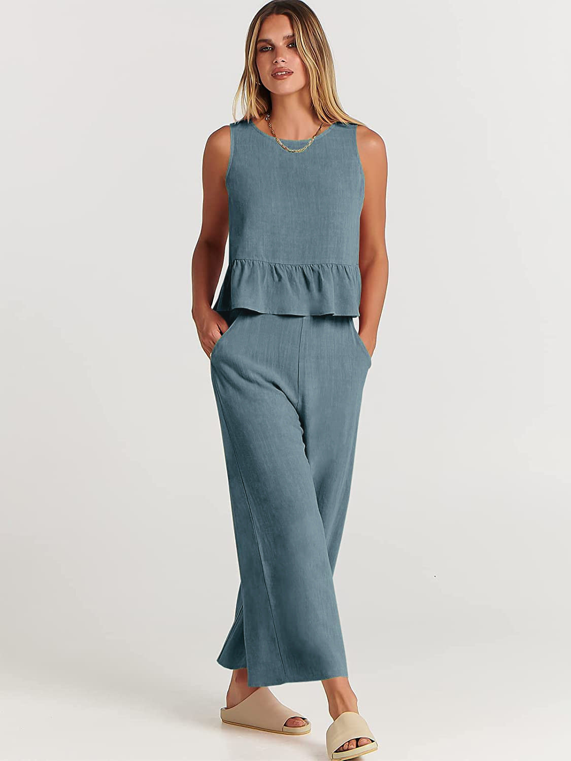 Completo Elise Canotta e Pantaloni