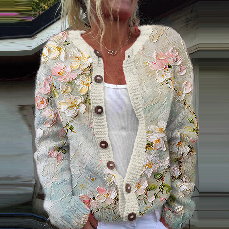 KARMEN™|CARDIGAN FLOREALE VINTAGE