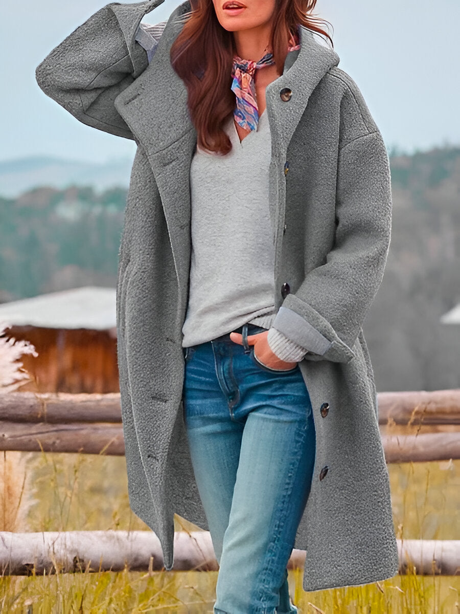 Diana - Cappotto largo con cappuccio