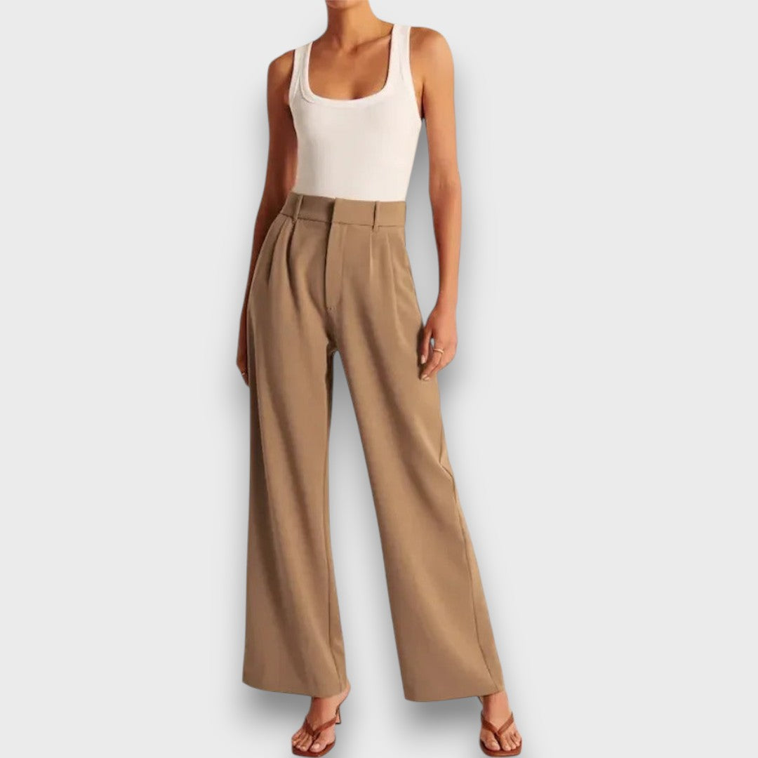 Alva – Pantaloni larghi con vita alta