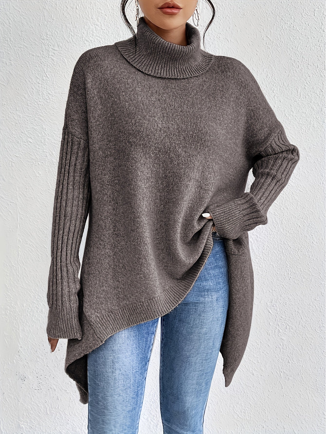 ODETTE™|MAGLIONE DOLCEVITA OVER