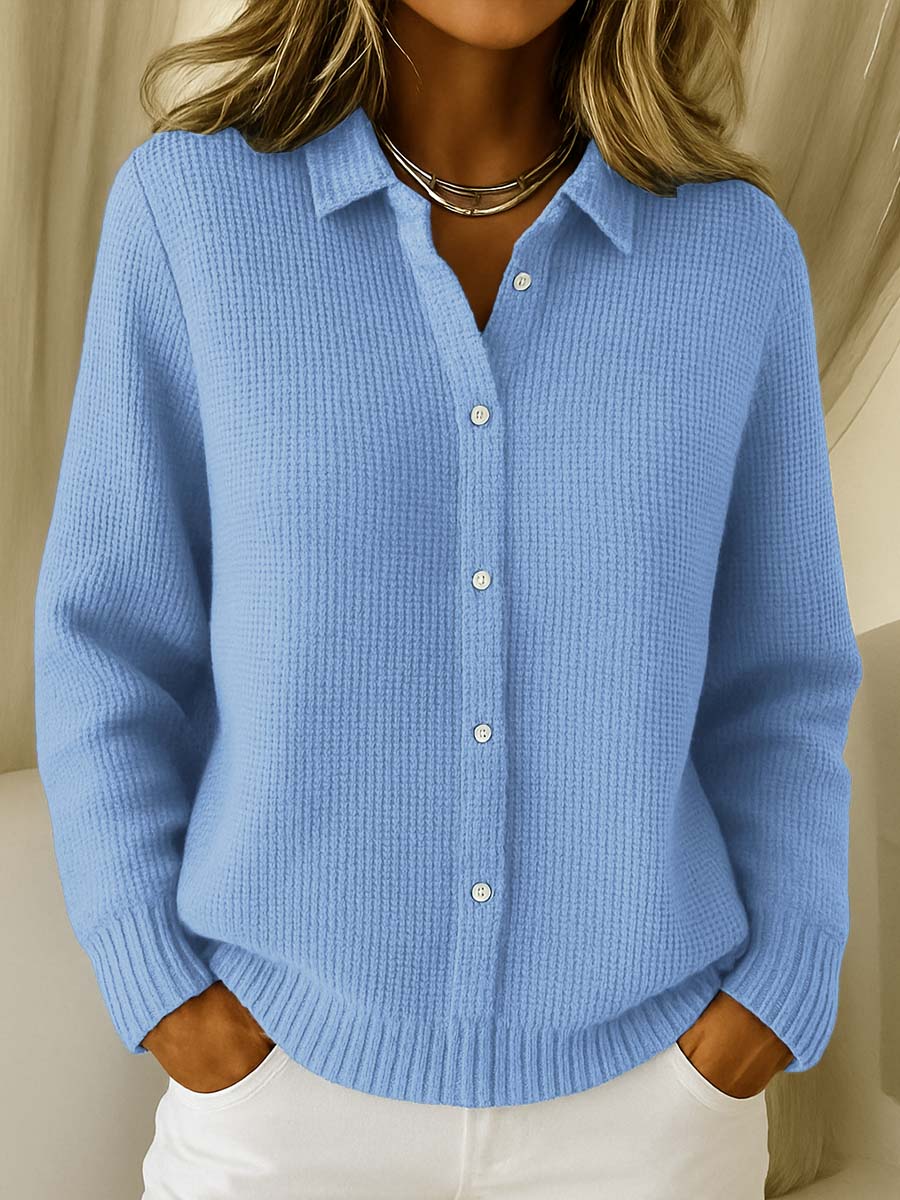 Grazia™ | Cardigan Classico in Maglia con Bottoni