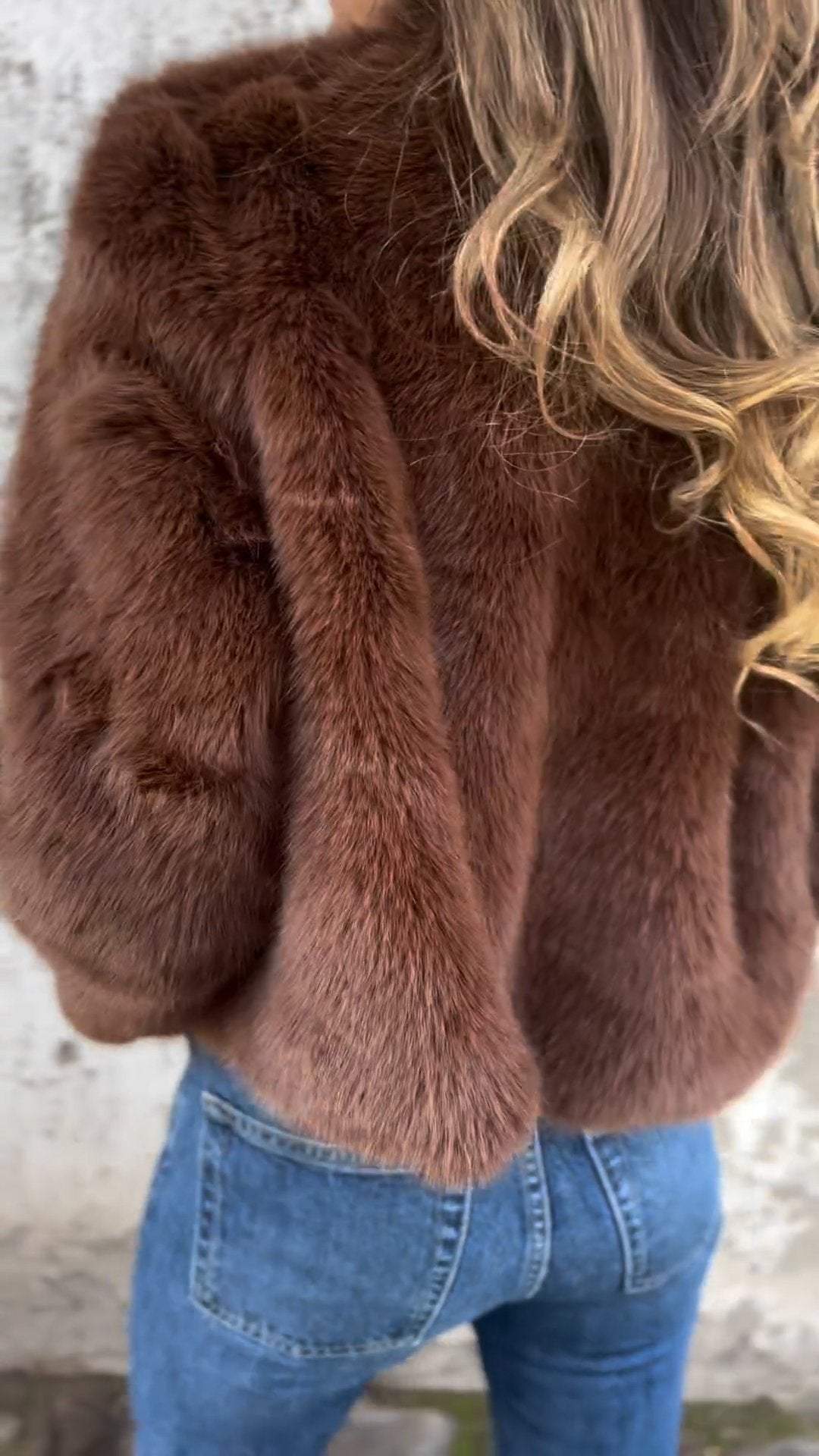 Lourdes - Cappotto in pelle con zip