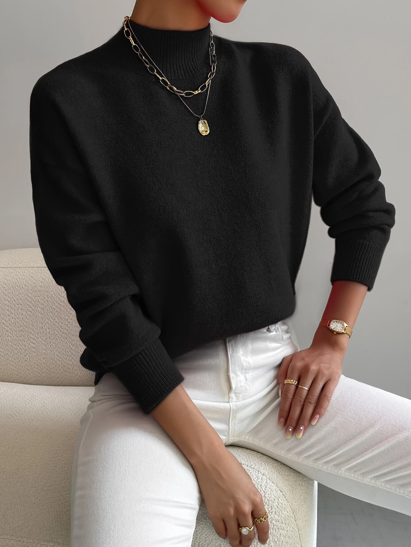 HAYLIE™|MAGLIONE DOLCEVITA ELEGANTE